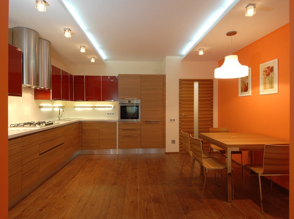 Spotless, clean kitchen